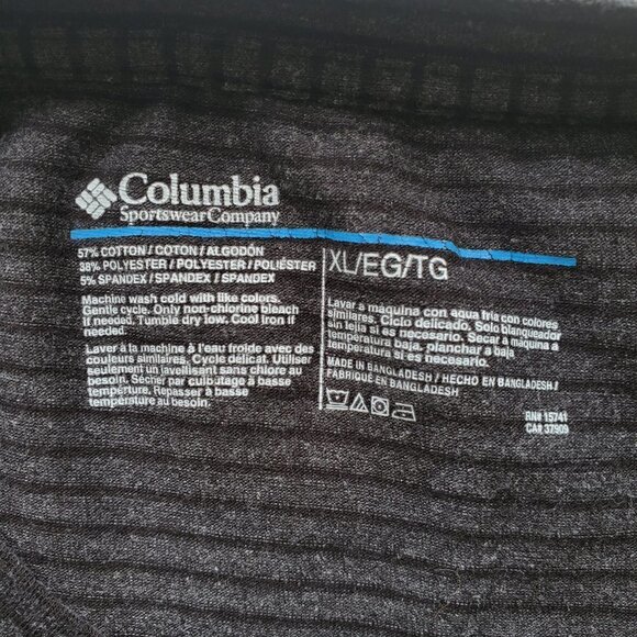 Columbia Men’s Striped Lounge Tee Navy Super Soft Size XL - Picture 6 of 12